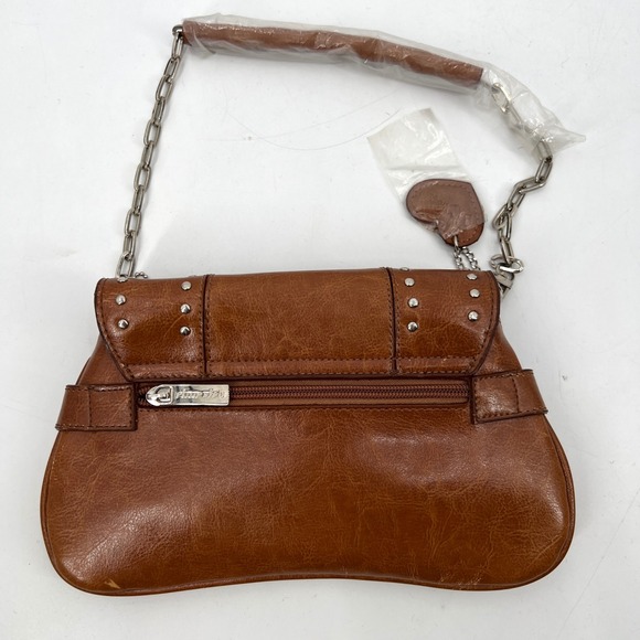 Vintage Y2K Rina Rich Horsebit Purse Snaffle Bit Gucci Baguette Studded Brown - Picture 2 of 9